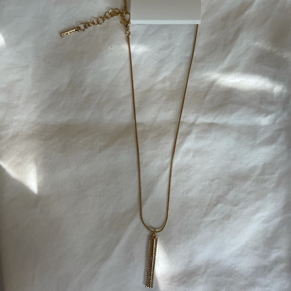 Nine West gold bar necklace, NWT - Picture 1 of 2
